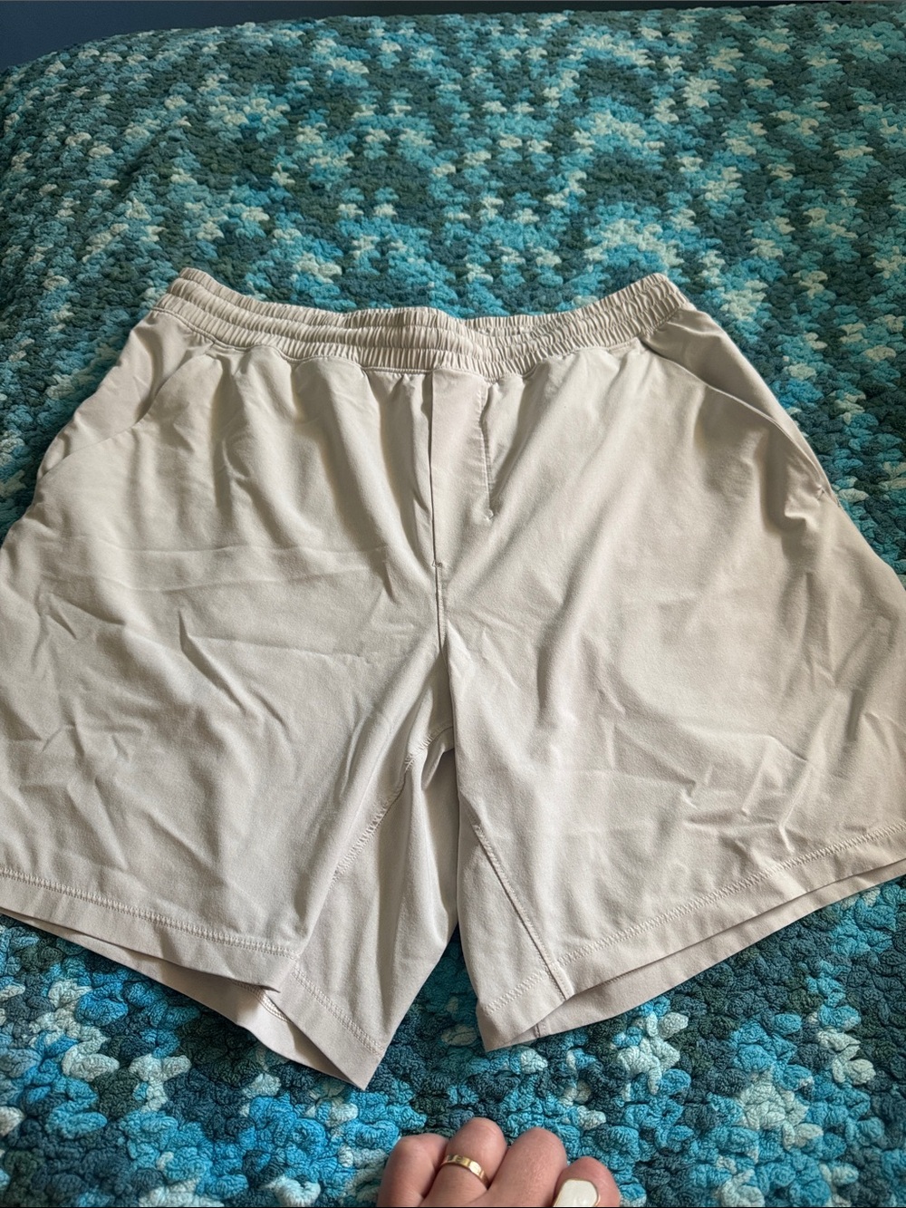 lululemon athletica Men's Light Tan Athletic Shorts